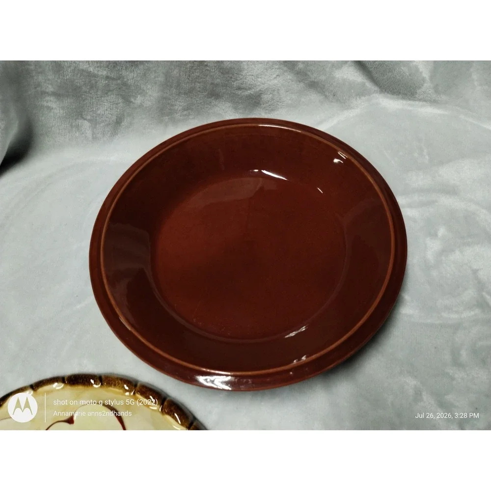 Farmhouse Apple Pie Baker Covered Ceramic Pie Plate Portugal Style 2-piece Set